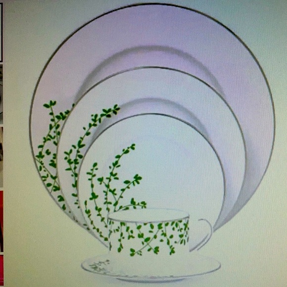 Gardner Street Green Kate Spade by Lenox China 5-Piece Place Setting New MINT!